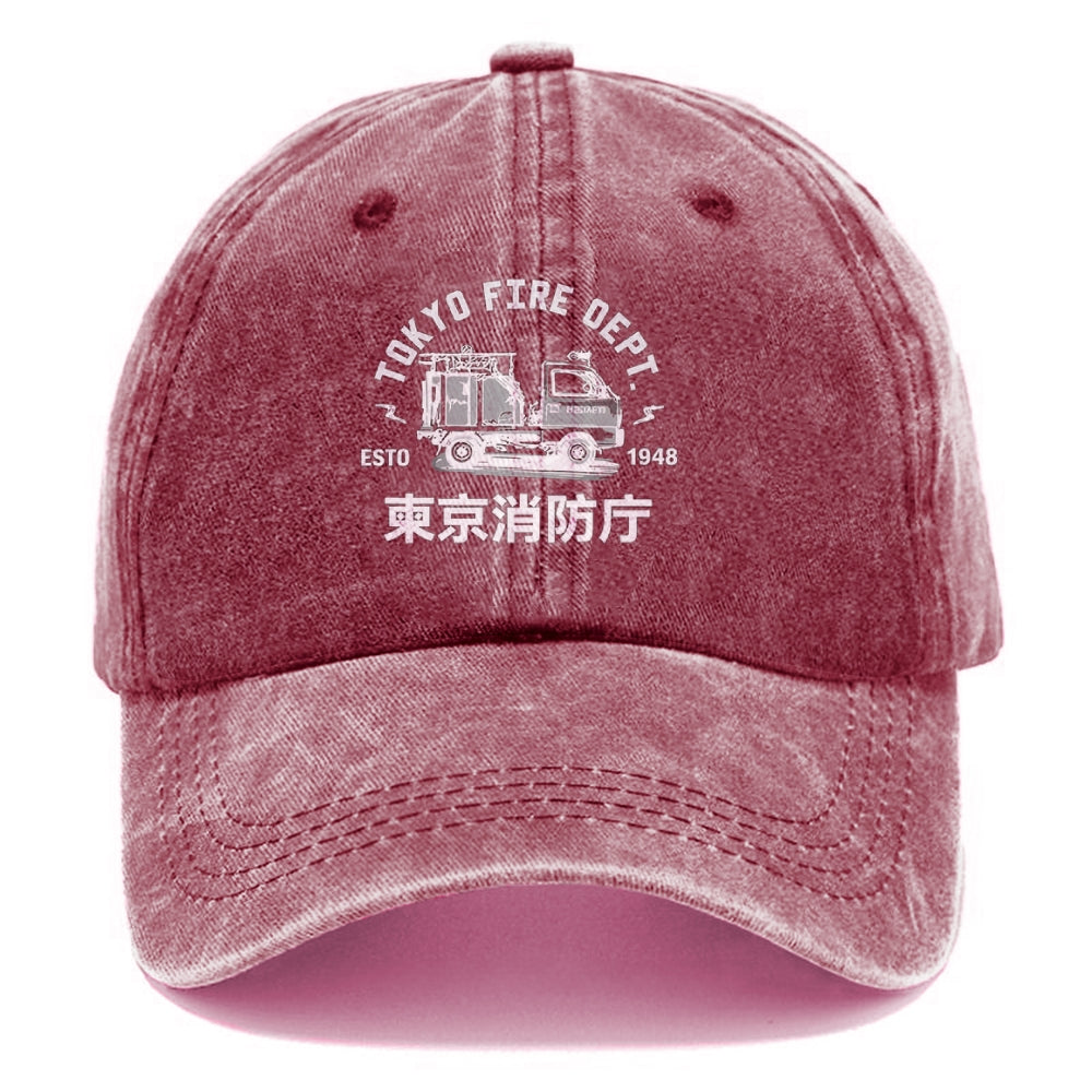 Tokyo Fire Dept Washed Cap