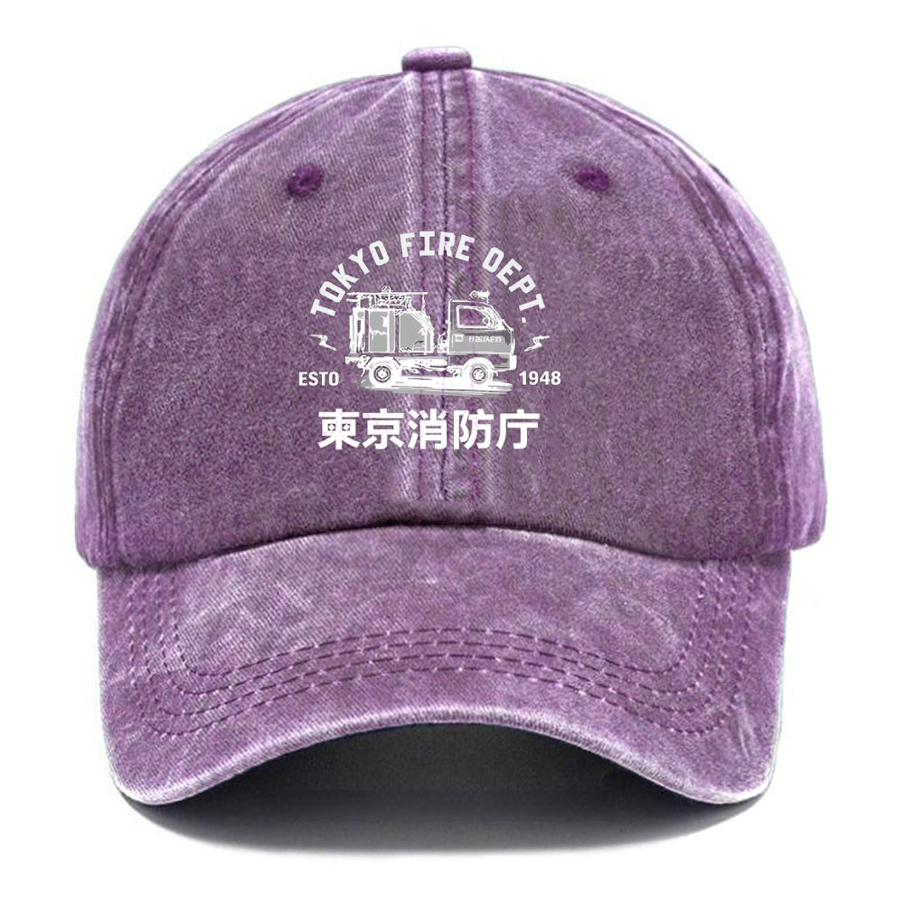 Tokyo Fire Dept Washed Cap