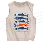 Unisex Called To Be Different Printed Washed Tank Top