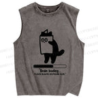 Unisex Brain Loading Printed Washed Tank Top