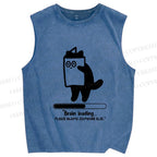 Unisex Brain Loading Printed Washed Tank Top