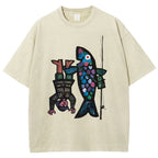 Fishing For Man's Fish Washed T-Shirt
