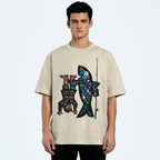 Fishing For Man's Fish Washed T-Shirt