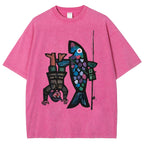 Fishing For Man's Fish Washed T-Shirt