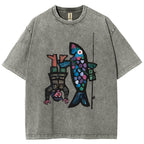 Fishing For Man's Fish Washed T-Shirt