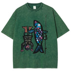 Fishing For Man's Fish Washed T-Shirt