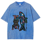 Fishing For Man's Fish Washed T-Shirt