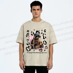 Unisex Praying Mama Christian Printed Washed Tee