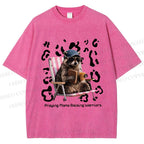 Unisex Praying Mama Christian Printed Washed Tee