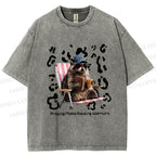 Unisex Praying Mama Christian Printed Washed Tee