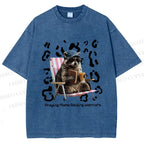 Unisex Praying Mama Christian Printed Washed Tee