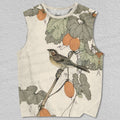 Unisex Vintage Bird Printed Tank Top