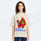 Unisex Pride Love is Boundless Printed Washed Tee