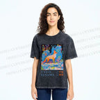 Unisex Yayoi Kusama Fox Printed Washed Tee