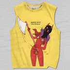 Unisex Live Laugh Lop Their Heads Off Printed Tank Top
