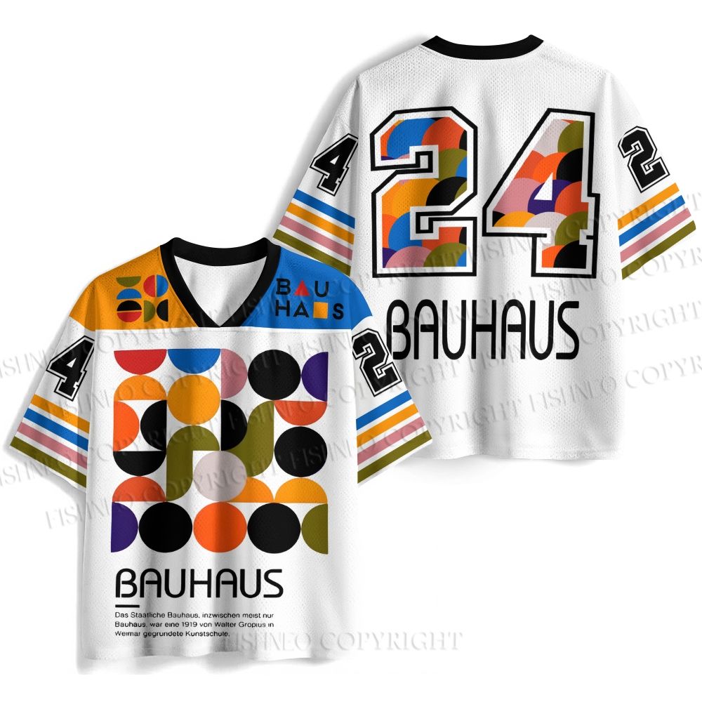 Vintage Bauhaus Design Jersey Shirts