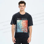 Unisex Yayoi Kusama Goldfish Printed Washed Tee