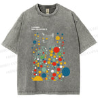 Unisex Yayoi Kusama Polka Dot Cat Printed Washed Tee