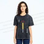 Unisex Bauhaus Bicycle Poster Printed Washed Tee