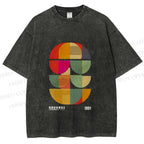 Unisex Bauhaus Mid Century' Posters Printed Washed Tee
