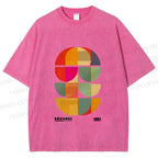Unisex Bauhaus Mid Century' Posters Printed Washed Tee