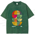 Unisex Bauhaus Mid Century' Posters Printed Washed Tee