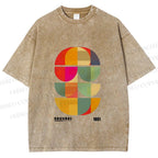 Unisex Bauhaus Mid Century' Posters Printed Washed Tee