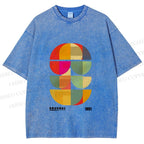 Unisex Bauhaus Mid Century' Posters Printed Washed Tee