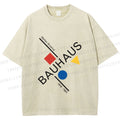 Unisex Walter Gropius Bauhaus Artwork Printed Washed Tee