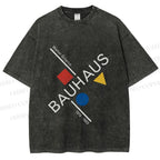 Unisex Walter Gropius Bauhaus Artwork Printed Washed Tee