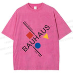 Unisex Walter Gropius Bauhaus Artwork Printed Washed Tee
