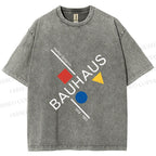 Unisex Walter Gropius Bauhaus Artwork Printed Washed Tee
