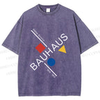 Unisex Walter Gropius Bauhaus Artwork Printed Washed Tee