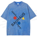 Unisex Walter Gropius Bauhaus Artwork Printed Washed Tee