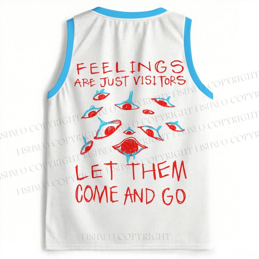 Abstract Art Eyes Printed Jersey Tank
