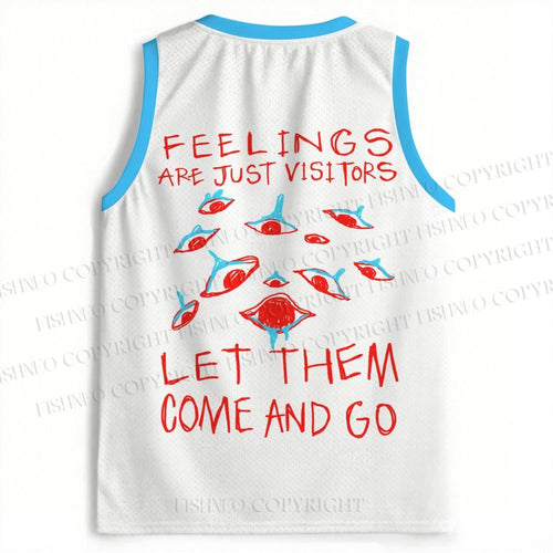 Abstract Art Eyes Printed Jersey Tank