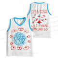 Abstract Art Eyes Printed Jersey Tank