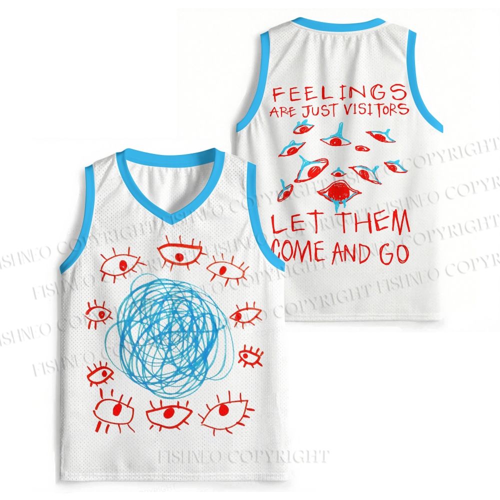 Abstract Art Eyes Printed Jersey Tank