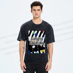 Unisex Shibuya Crossing Printed Washed Tee