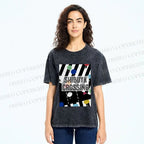 Unisex Shibuya Crossing Printed Washed Tee