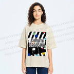 Unisex Shibuya Crossing Printed Washed Tee