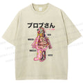 Unisex Party Devil Printed Washed Tee