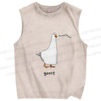 Unisex Goost Goose Printed Washed Tank Top