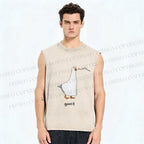 Unisex Goost Goose Printed Washed Tank Top
