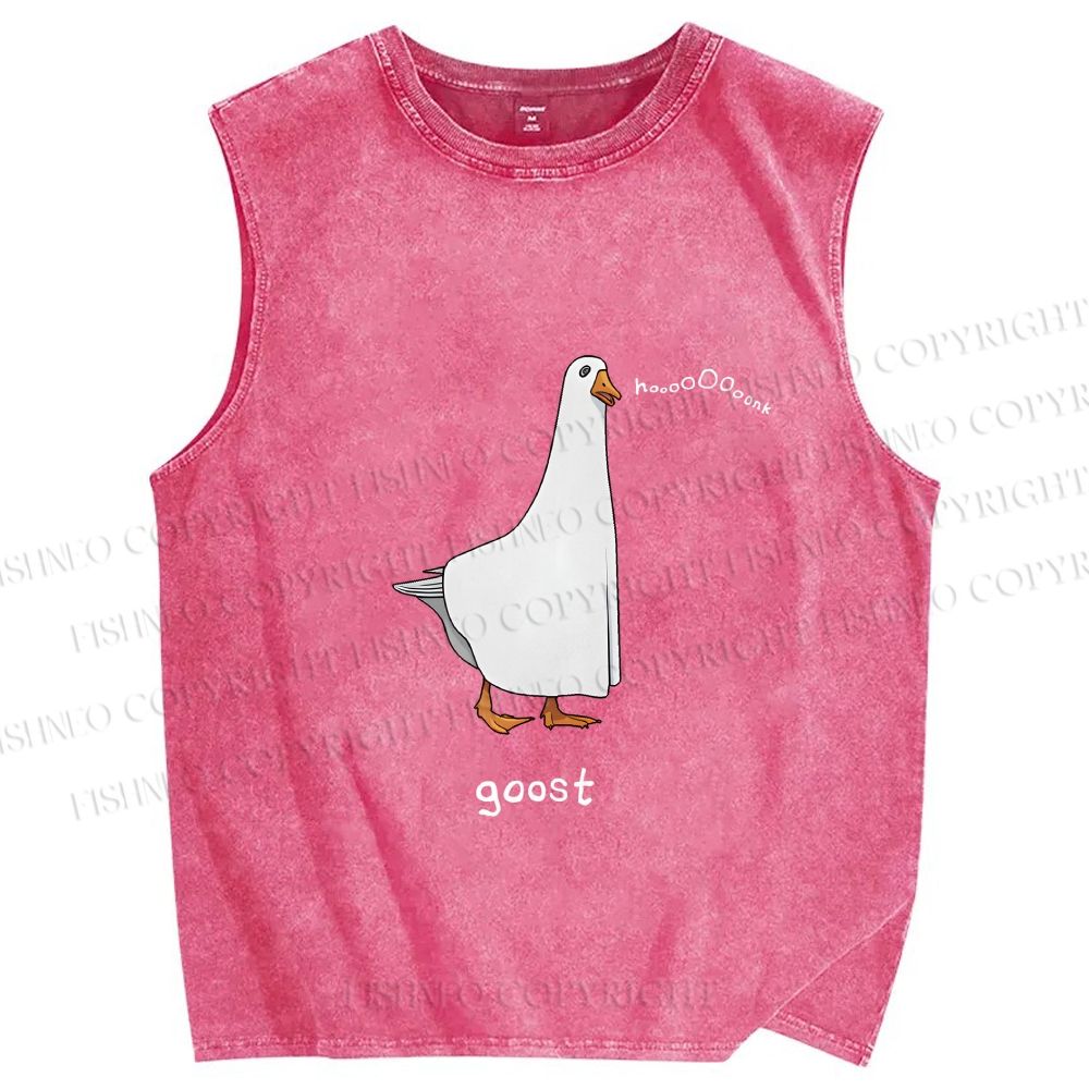 Unisex Goost Goose Printed Washed Tank Top