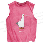 Unisex Goost Goose Printed Washed Tank Top