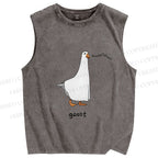 Unisex Goost Goose Printed Washed Tank Top