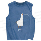 Unisex Goost Goose Printed Washed Tank Top