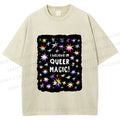 Unisex Pride Queer Magic Printed Washed Tee