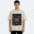 Unisex Pride Queer Magic Printed Washed Tee